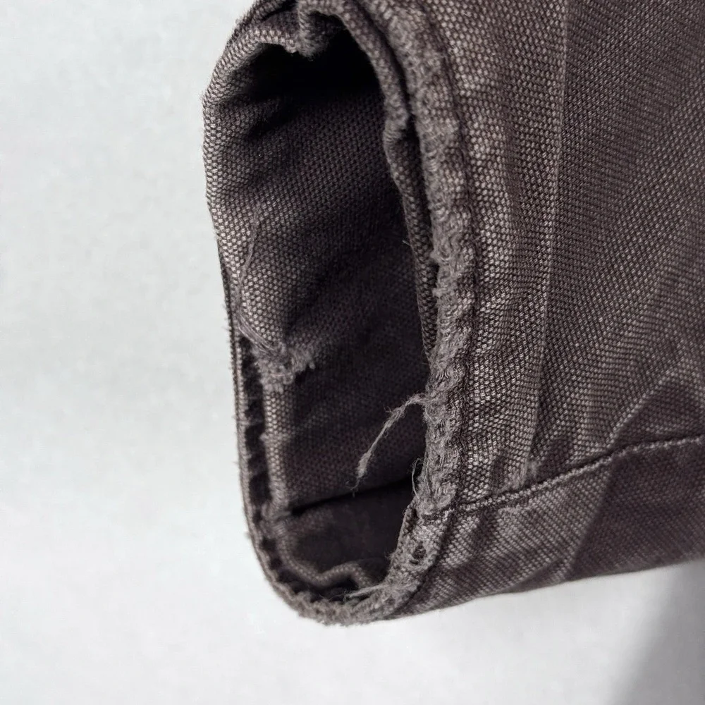 Lands End Jacket Men XL Tall Chore Coat Barn Field Canvas Quilted Workwear Brown
